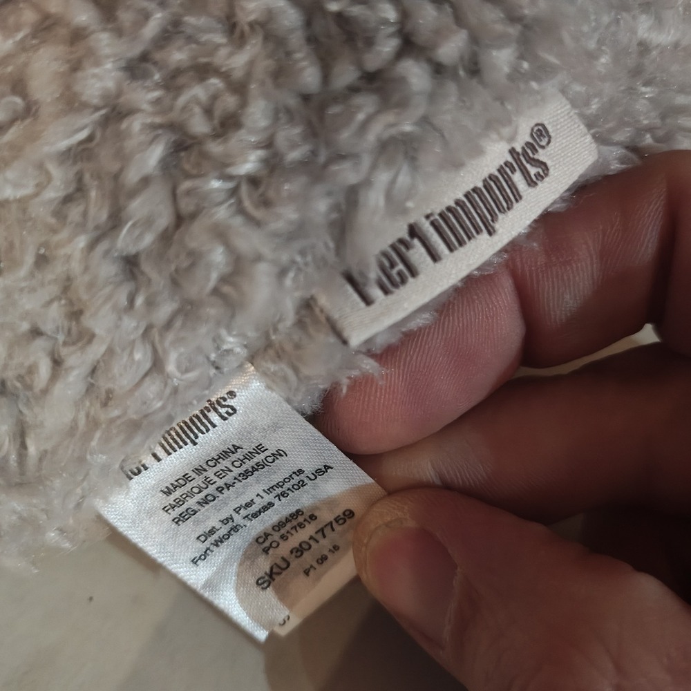 Pier 1‎ imports Elsie plush grey elephant with tags E3 - Picture 4 of 4